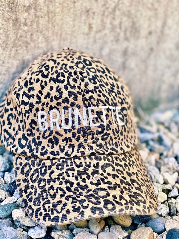 Life is Better Brunette Cheetah Hat